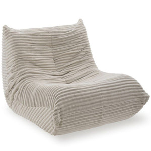 Relaxsessel Logo Premiumschaumstoff Samtcord beige