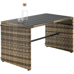 2-in-1-Rattanlounge-Set Monopoli natur
