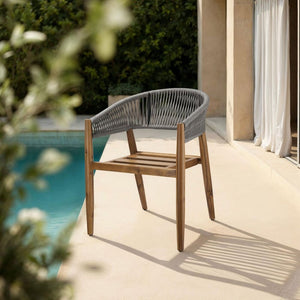 Gartenstuhl Manacor greige 6er Set
