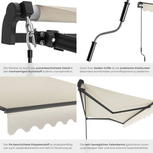 Gelenkarmmarkise Ornella beige 250 x 200 cm