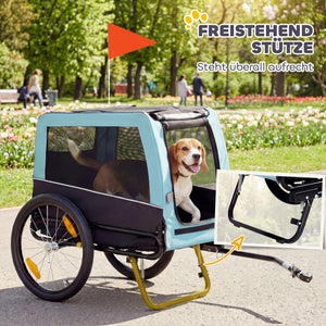 Fahrradanhänger für Hunde faltbar sicher bis 20kg
