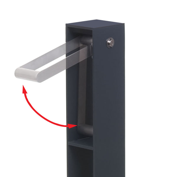 Fahrradbügel Fahrradständer aus Stahl, anthrazit, Outdoor pulverbeschichtet