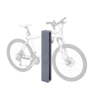 Fahrradbügel Fahrradständer aus Stahl, pulverbeschichtet, grau, 87x10x13cm