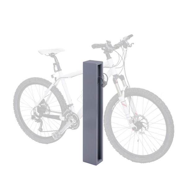 Fahrradbügel Fahrradständer aus Stahl, pulverbeschichtet, grau, 87x10x13cm