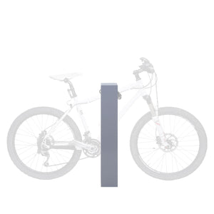 Fahrradbügel Fahrradständer aus Stahl, pulverbeschichtet, grau, 87x10x13cm