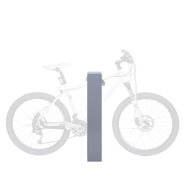 Fahrradbügel Fahrradständer aus Stahl, pulverbeschichtet, grau, 87x10x13cm