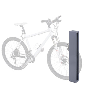Fahrradbügel Fahrradständer aus Stahl, pulverbeschichtet, grau, 87x10x13cm