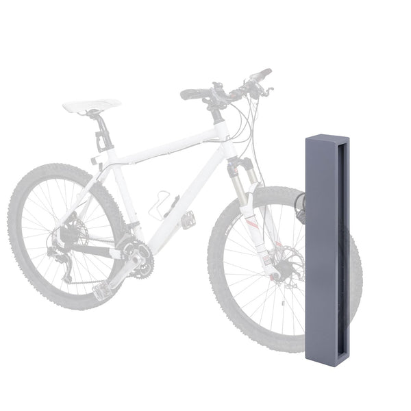 Fahrradbügel Fahrradständer aus Stahl, pulverbeschichtet, grau, 87x10x13cm