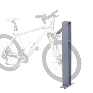 Fahrradbügel Fahrradständer aus verzinktem Stahl, grau, pulverbeschichtet, Outdoor