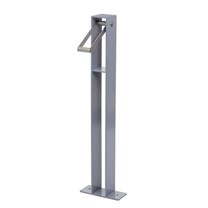 Fahrradbügel Fahrradständer aus verzinktem Stahl, grau, pulverbeschichtet, Outdoor