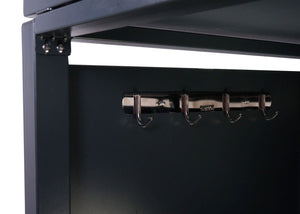 Abschliessbare Fahrradgarage für 2 Fahrräder mit Pflanzkasten. Stahl. anthrazit
