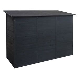Fahrradgarage aus Metall abschliessbar anthrazit 152x184x98 cm