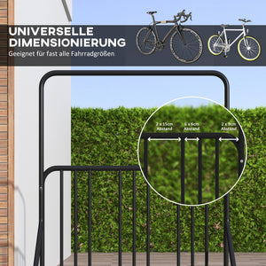 Fahrradständer wetterfest mit Halterung für 4 Fahrräder