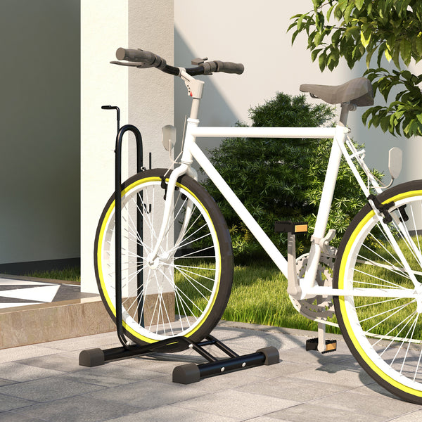 Fahrradständer 45x44x118cm wetterfest Metall Schwarz