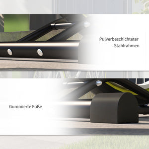 Fahrradständer 45x44x118cm wetterfest Metall Schwarz