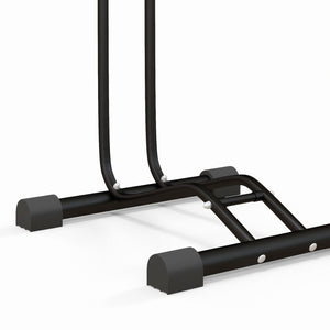 Fahrradständer 45x44x118cm wetterfest Metall Schwarz