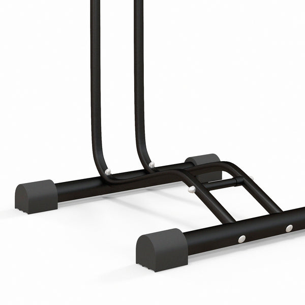 Fahrradständer 45x44x118cm wetterfest Metall Schwarz