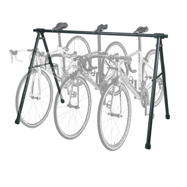 Ausziehbarer Fahrradständer aus Metall, pulverbeschichtet schwarz