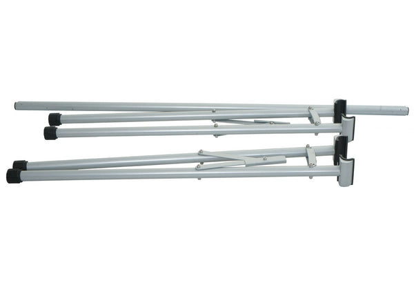 Fahrradständer ausziehbar Metall silber, pulverbeschichtet, 114x170x114cm