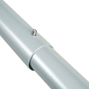 Fahrradständer ausziehbar Metall silber, pulverbeschichtet, 114x170x114cm
