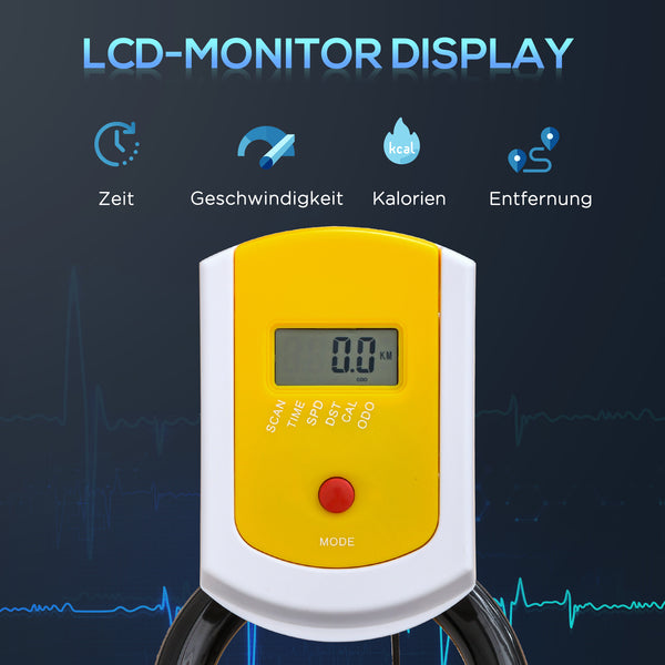 Fahrradtrainer höhenverstellbar LCD-Display