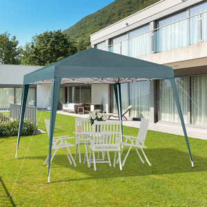 Faltpavillon 24x24m UV-Schutz faltbar Grün