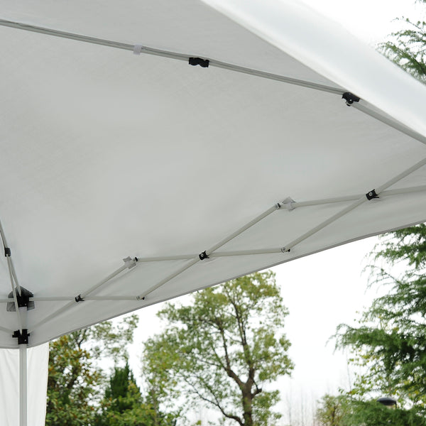Faltpavillon 24x24m UV-Schutz faltbar Weiss