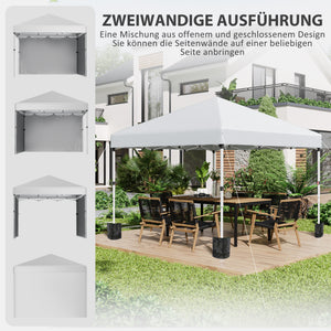 Faltpavillon 3x3m mit 2 Seitenwände
