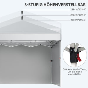 Faltpavillon 3x3m mit 2 Seitenwände