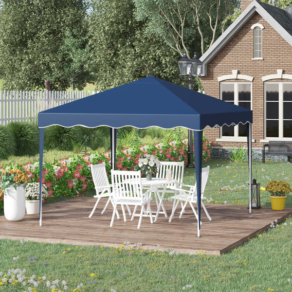 Faltpavillon 3x3m höhenverstellbar Blau