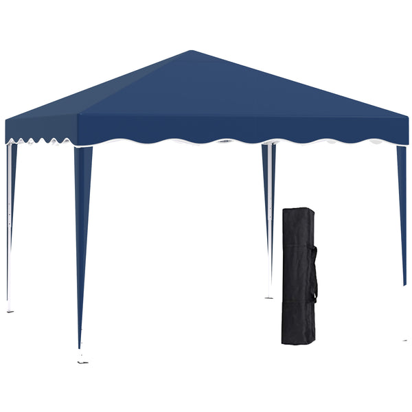 Faltpavillon 3x3m höhenverstellbar Blau