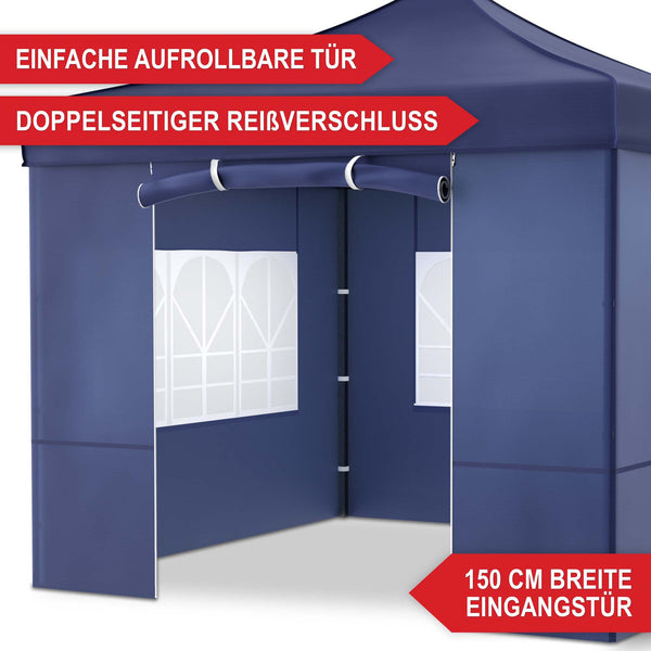 Faltpavillon 3x3m Popup Pavillon Pergola Blau