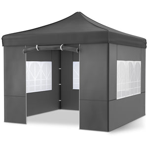 Faltpavillon 3x3m Popup Pavillon Pergola Grau
