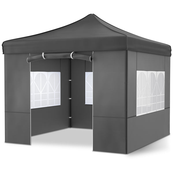 Faltpavillon 3x3m Popup Pavillon Pergola Grau