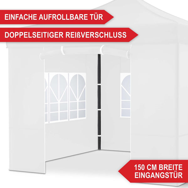 Faltpavillon 3x3m Popup Pavillon Pergola Weiss