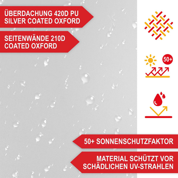 Faltpavillon 3x3m Popup Pavillon Pergola Weiss