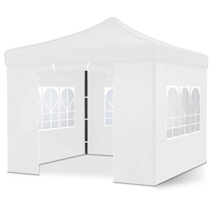 Faltpavillon 3x3m Popup Pavillon Pergola Weiss