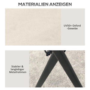 Faltpavillon höhenverstellbar mit Netzwänden 4x4m beige