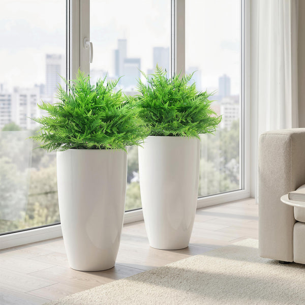 Farnbusch künstlich UV-beständig Set für Garten und Balkon 60cm