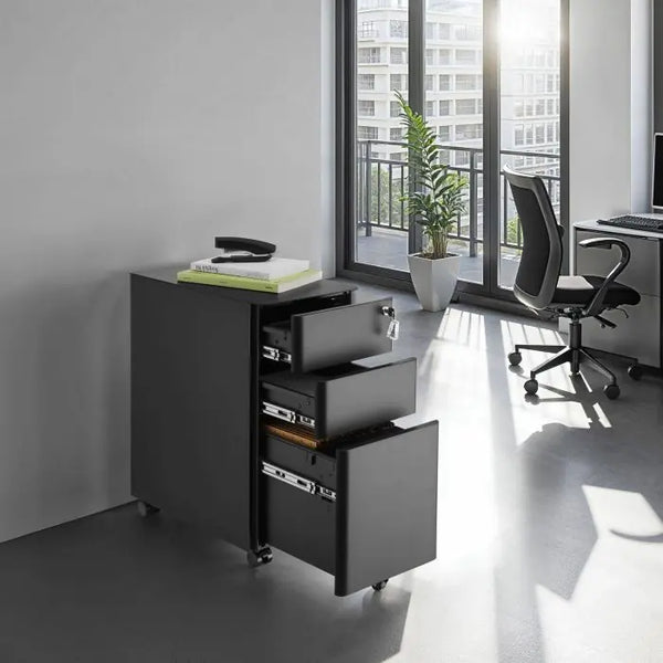 Aktenrollschrank Parvus schwarz