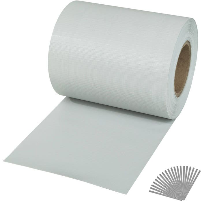 PVC Sichtschutzfolie, hellgrau, 35m