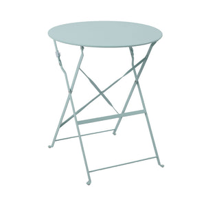 dameco Bistro Set Metall Gartentisch und 2 Stühle türkis matt
