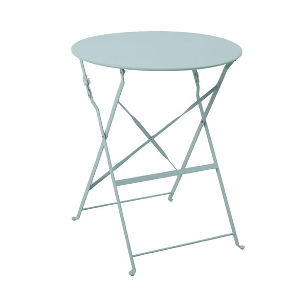 dameco Bistro Set Metall Gartentisch und 2 Stühle türkis matt