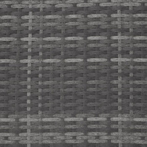 Rattan-Doppelliege Carbonera grau