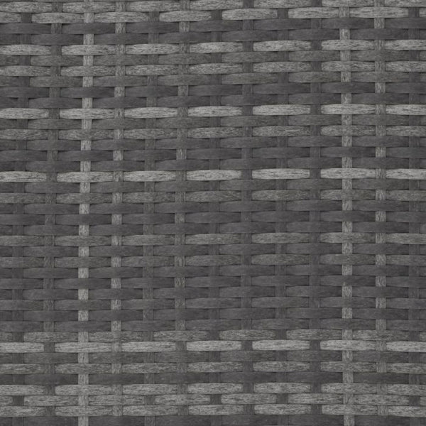 Rattan-Doppelliege Carbonera grau