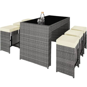 Aluminium Rattan Barset Ibiza