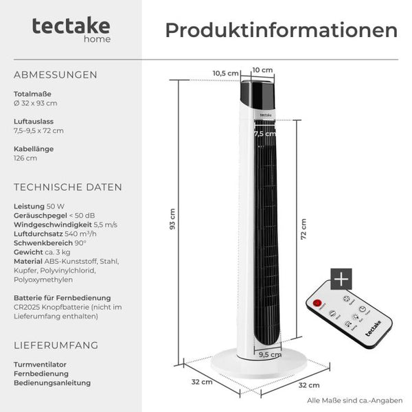 Turmventilator Arktis weiss