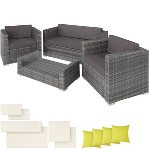 Rattan Lounge München grau