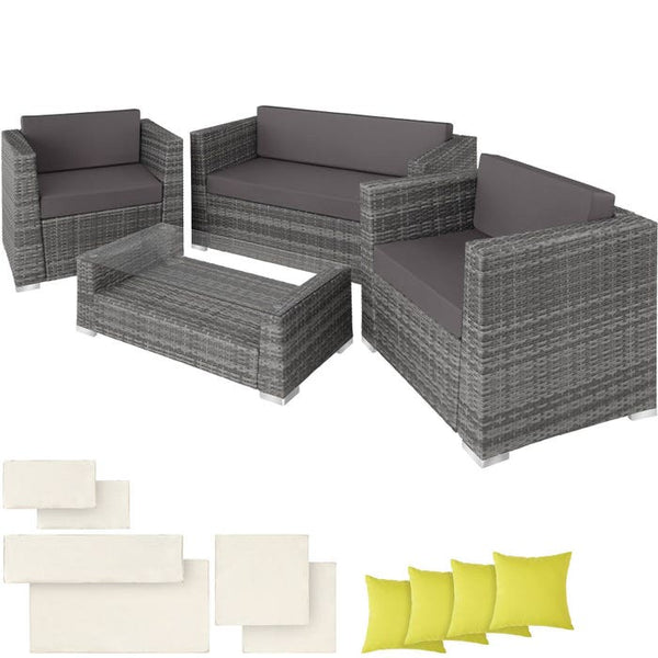 Rattan Lounge München grau