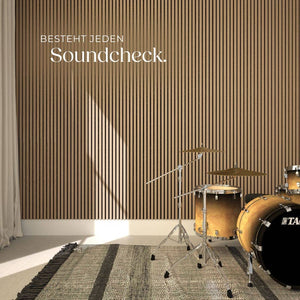 4er Set Akustikpaneele Sonic Wall Eiche hell 4er Set